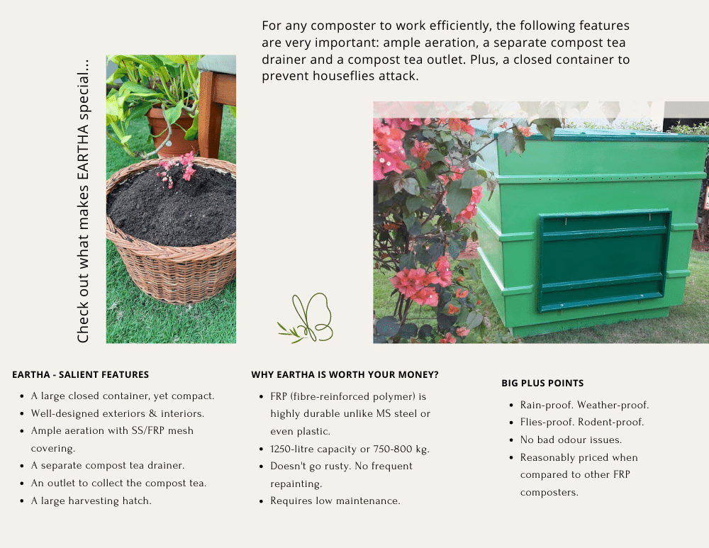 Rich results on Google's SERP when searching for 'Eartha community composter from Endlessly Green', 'Eartha organic waste converter', OWC for composting, composter, large composter